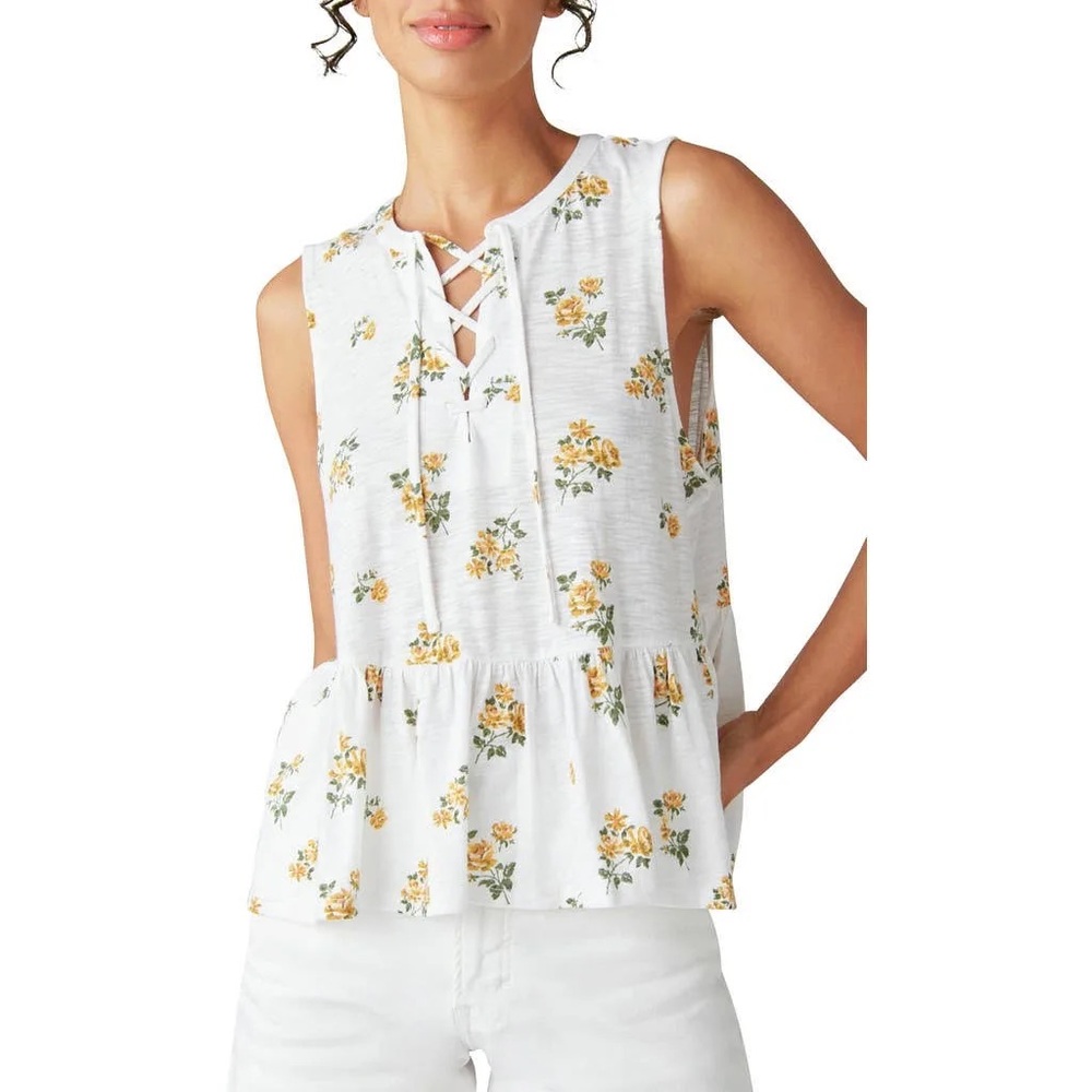 Lucky Brand Floral Tank Top